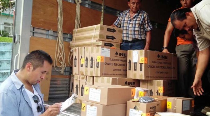 Inicia entrega de paquetería electoral en 10 mil 825 calles de Veracruz