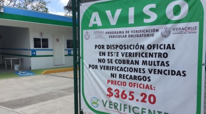 Falso, que vayan a cobrar multas de 1,800 pesos por no verificar en Veracruz: Concesionarios