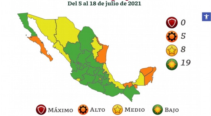 Estado de Veracruz, en Semáforo Amarillo; checa tu municipio