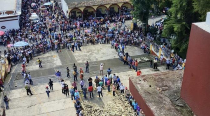 Como “irresponsables” califica Asuntos religiosos actividades previas a la fiesta patronal de Xico.