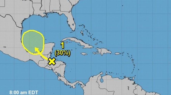 Disturbio disturbio 91L ‘se moverá’ hacia el golfo de México