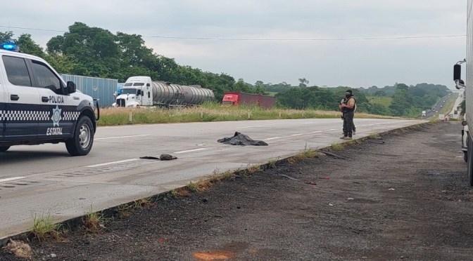Muere policía de Fuerza Civil en un accidente en Veracruz