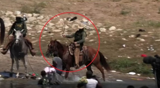 Casa Blanca condena uso de látigo contra migrantes