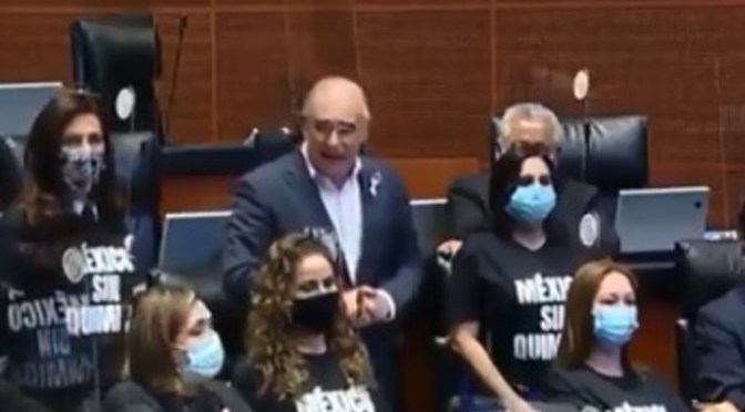 Responsabiliza PAN en el Senado a AMLO “de lo que le pueda pasar” a Lilly Téllez