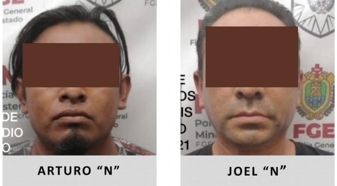 Detienen a presuntos feminicidas de mujer hallada en construcción, en Perote