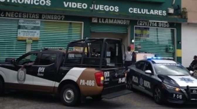 Asaltan casa de empeño en Veracruz