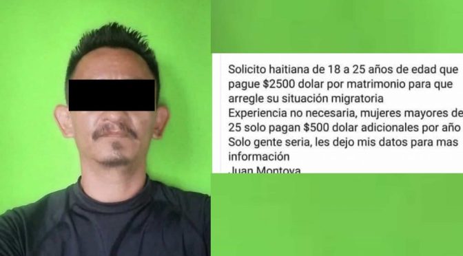 Por bromear casarse con haitianas, su pareja lo deja y mujeres migrantes lo buscan