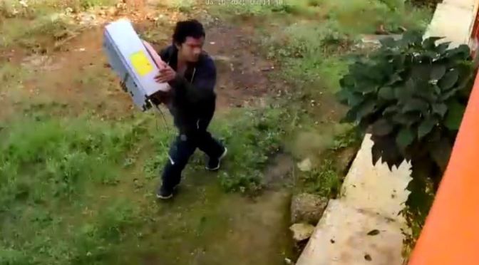 Lo creían inocente de cometer robos, queda exhibido en cámaras de videovigilancia.