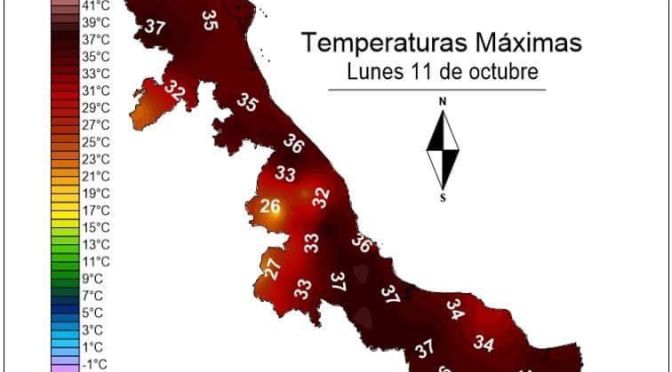 ¡Manténgase hidratado! Se prevén altas temperaturas de hasta 37° C en el estado