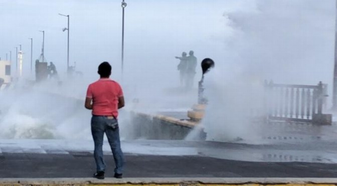 Hay Aviso Especial por frente frío 8, otra masa fría, Norte y tormentas en Veracruz