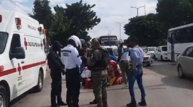 Camión de pasaje atropella a joven mujer en avenida J.B. Lobos de Veracruz