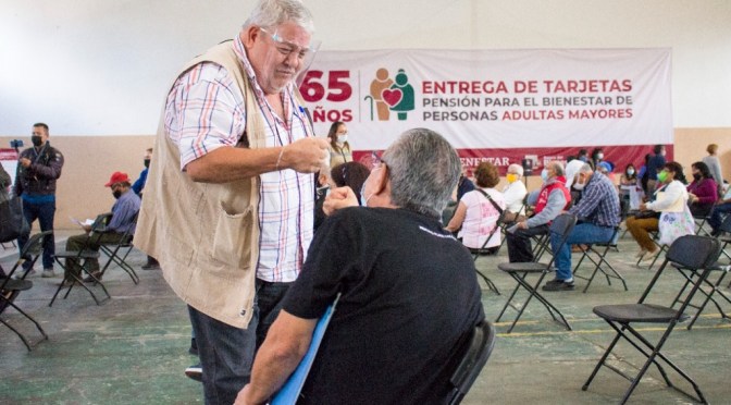 Anuncian entrega de tarjetas del Bienestar en Veracruz