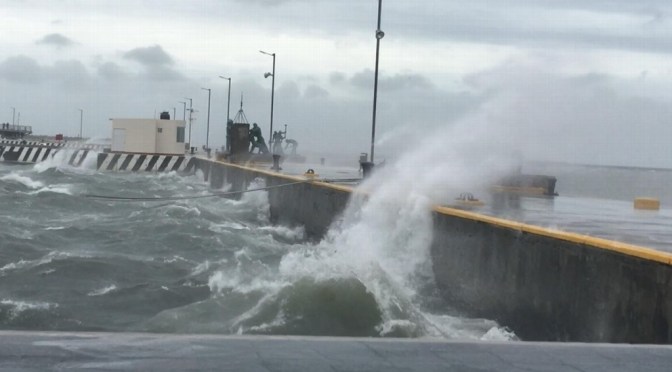 Pronostican evento de norte con rachas de 70 a 85 km/h en Veracruz