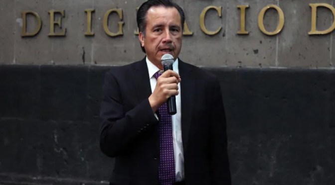 Confirma gobernador Cuitláhuac García Jiménez detención de presuntos responsables del homicidio de periodista