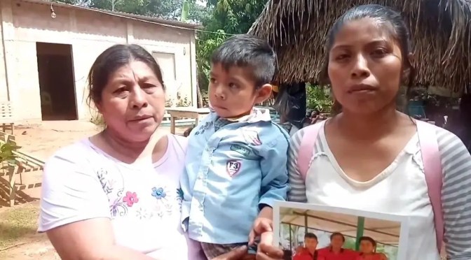 Exigen justicia para Juan, asesinado por oponerse a la sustracción de su hijo por personas armadas