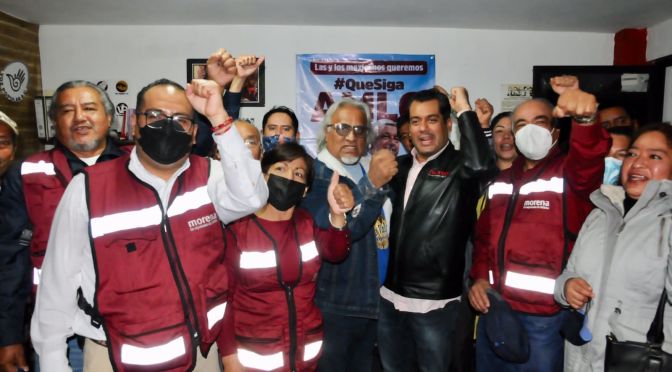 Sergio Gutiérrez Luna con fundadores de Morena: debemos defender obra de AMLO