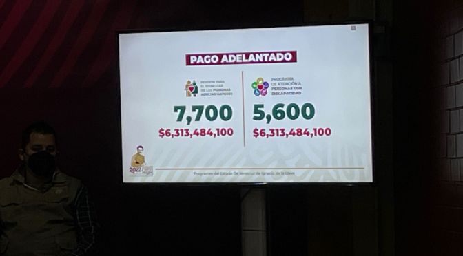 Recibirán beneficiarios de apoyos Federales pagos adelantados.