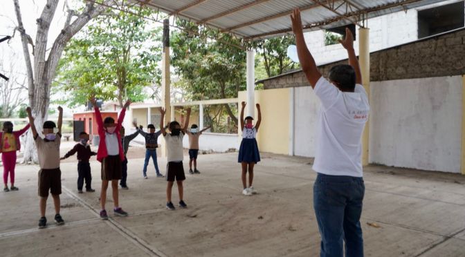 Motiva Ayuntamiento de La Antigua a estudiantes a dejar el sedentarismo