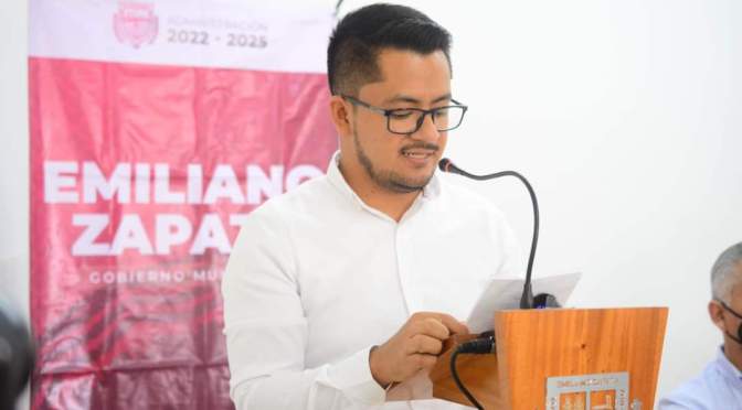 Presenta Erick Ruíz Hernández resultados de los primeros cien días de trabajo en Emiliano Zapata