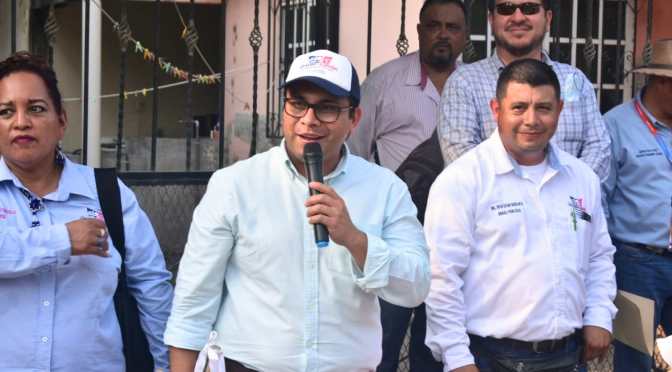 Úrsulo Galván vuelve a creer en sus gobernantes, dan banderazo de obra en Colonia Benito Juárez de Zempoala