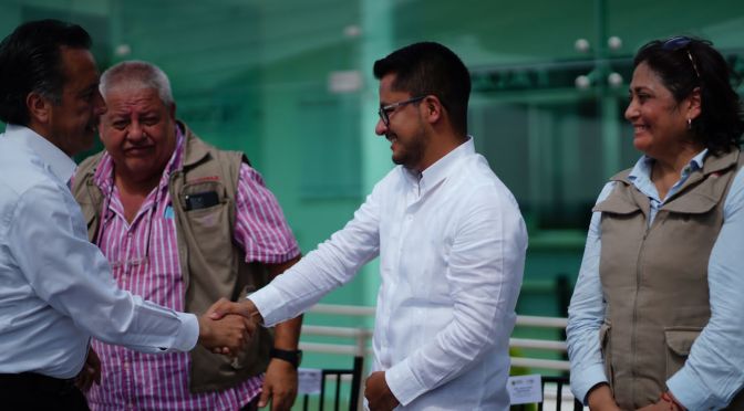 Inauguran Cuitláhuac García y Erick Ruiz tercer Banco del Bienestar en Emiliano Zapata