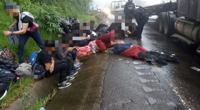 Rescata SSP a 18 migrantes centroamericanos; detiene a una persona, en Maltrata