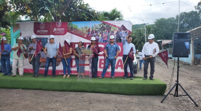 La transformación llega a la Caña, obra pública para localidades de Actopan