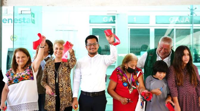 Inaugura alcalde Erick Ruíz Hernández segunda sucursal del Banco del Bienestar en Emiliano Zapata
