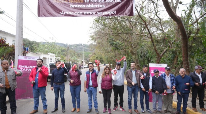 Con la mejora de la infraestructura de los pueblos estamos logrando el cambio verdadero en Emiliano Zapata: Erick Ruíz