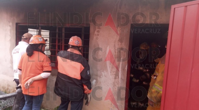 Presunto incendio provocado en la Colonia Niños Héroes de Xalapa