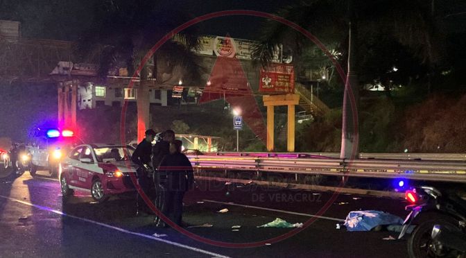 Hombre muere atropellado en la carretera Xalapa-Veracruz a la altura del Lencero
