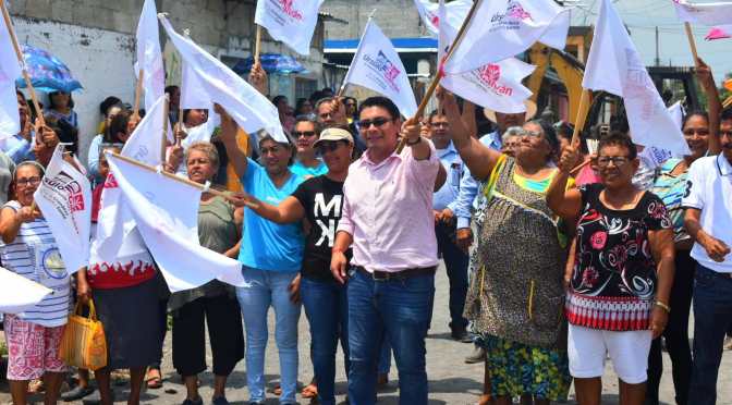 Eder Jero arranca obras públicas con banderazo en la cabecera municipal de Úrsulo Galván