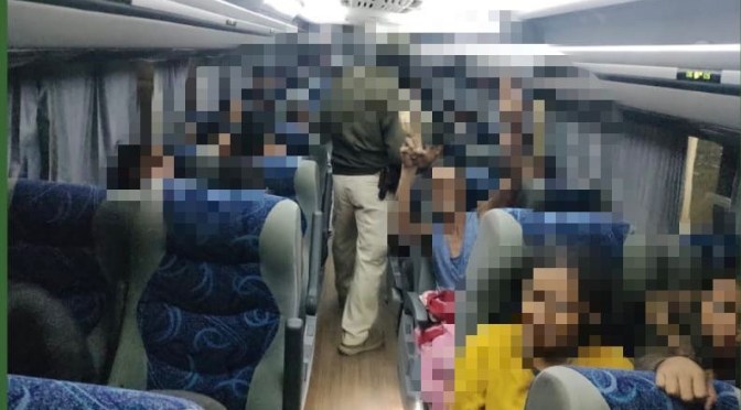 Resguarda Fuerza Civil a 56 personas de origen extranjero en Orizaba