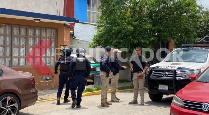 Fuerte movilización policiaca en Emiliano Zapata