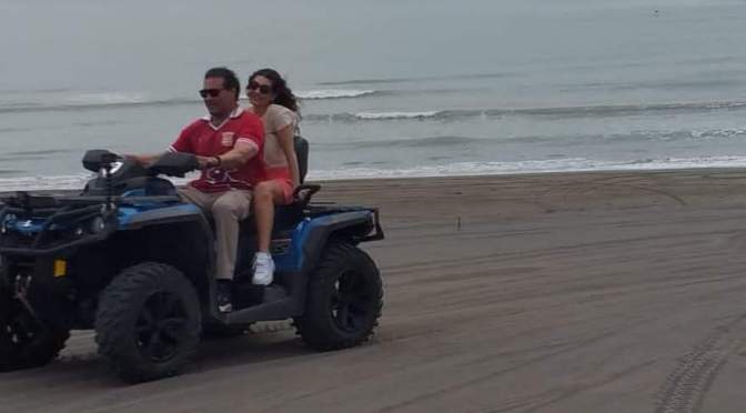 Graban en Playa de Chachalacas Telenovela «Golpe de Suerte».