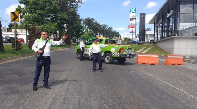 Mantiene SSP operativo vial para agilizar circulación en Xalapa.