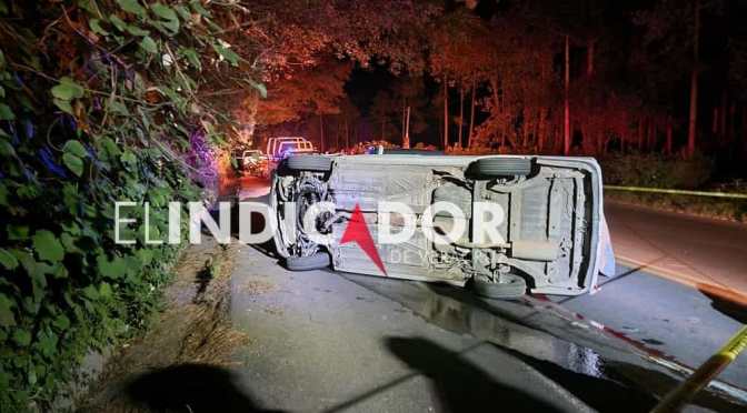 Fuerte accidente ayer por la noche, en la Xalapa – Perote.