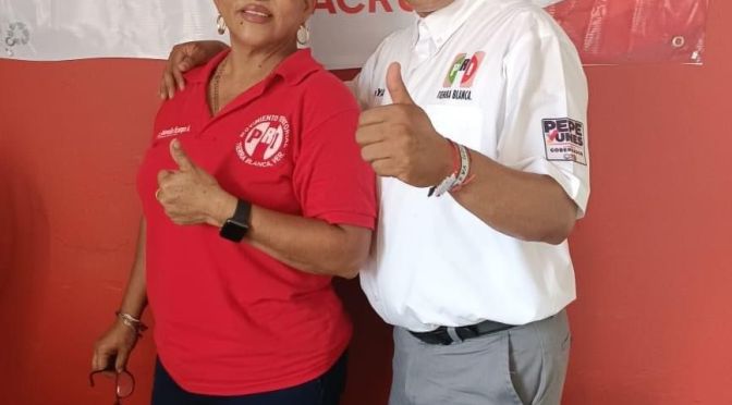 En unidad, el Movimiento Territorial en Tierra Blanca a favor de Pepe Yunes.