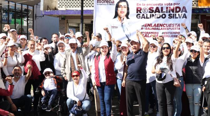 Recibe Rosalinda Galindo Silva apoyo masivo en Xalapa para la candidatura a la alcaldía