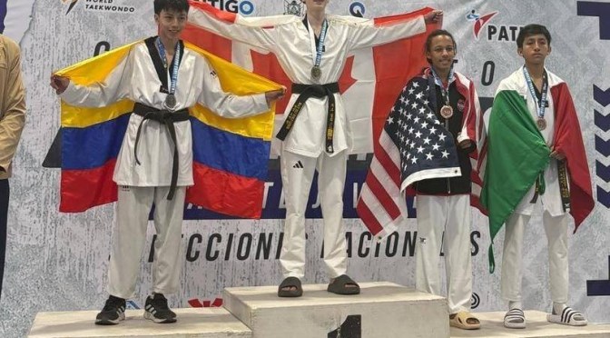 Feliz por ganar medalla en el Panamericano Juvenil de Taekwondo: Diego Portillo