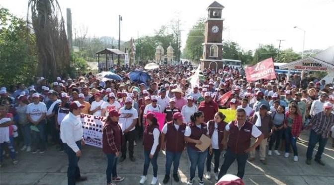 Miles de simpatizantes Morenistas se congregaron hoy en el inicio de campaña de la Lic. Mary.