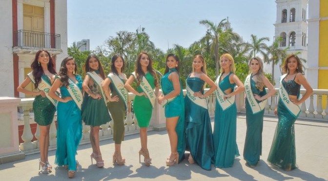 Presentan a las 10 finalistas de Miss Earth Veracruz; la gran final será el sábado 10 de mayo