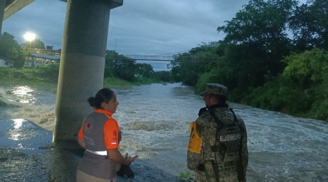 Alerta en Veracruz: ríos desbordados y temporal lluvioso en la zona norte