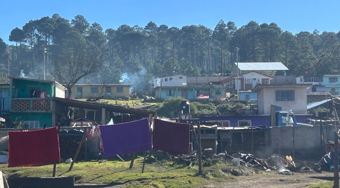 El frío ya cala hasta los huesos en El Llanillo, Las Vigas de Ramírez