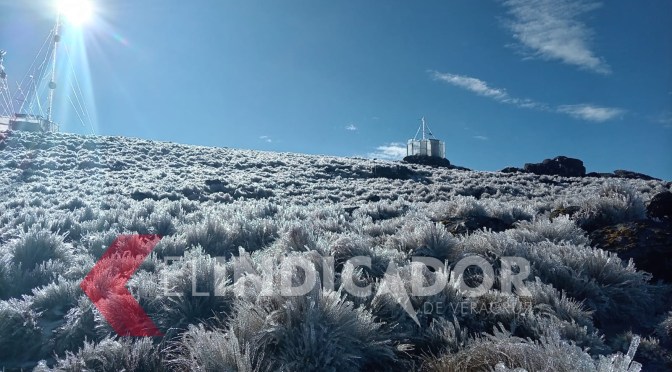 Se registra cencellada en el Cofre de Perote; autoridades piden evitar el ascenso
