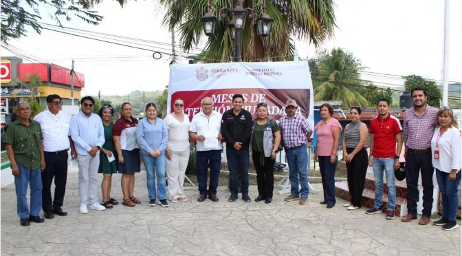 Realiza Ayuntamiento de Cerro Azul jornada de atención ciudadana