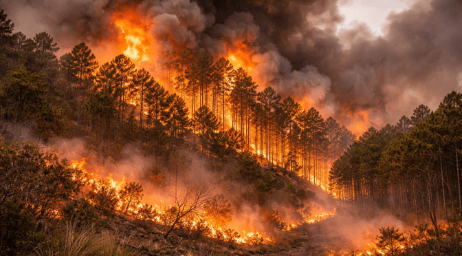 Incrementan incendios forestales y municipios secos en Veracruz por ola de calor