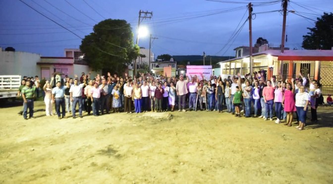 Inician obras de pavimentación y drenaje pluvial en Villas Tantoyuca