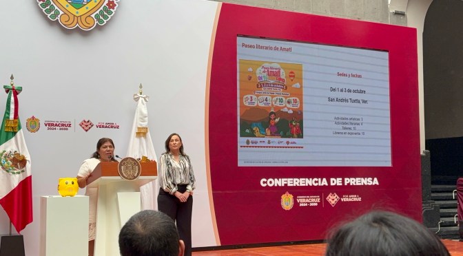 Paseo Literario de AMATL llegará a San Andrés Tuxtla del 1 al 3 de octubre